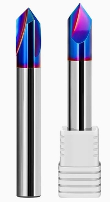 HRC65 Nano Blue Carbide Chamfering End Mill
