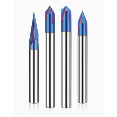 HRC65 Nano Blue Carbide Chamfering End Mill