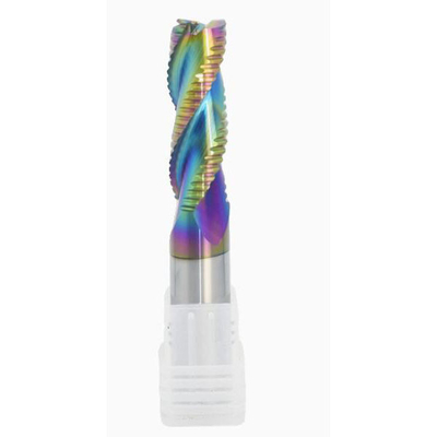 Nano Blue Coated HRC65 Carbide 4-6 Flute Rough End Mills